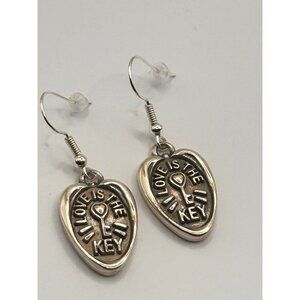 Brighton love is the key custom earrings  NWOT